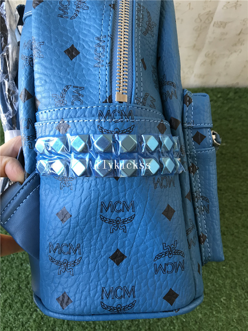 MCM Blue Backpack